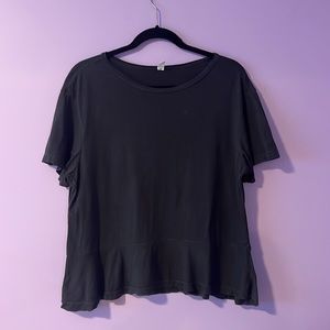 BP Peplum Tee Gray